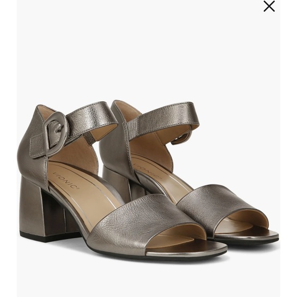 Vionic Women's Heels - Metallic Silver, Tan, Black - Picture 7 of 13